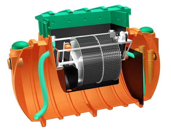 OCZYSZCZALNIA BIOLOGICZNA METRIA ROTOCLEAN ZŁOŻA OBROTOWE !